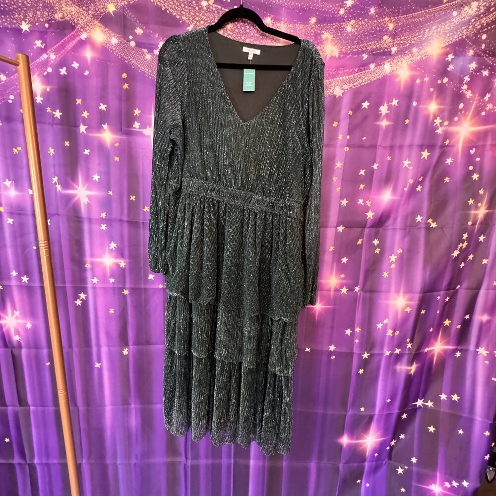 Maurices - Glittering Midi Dress - Green - 1x - NWT